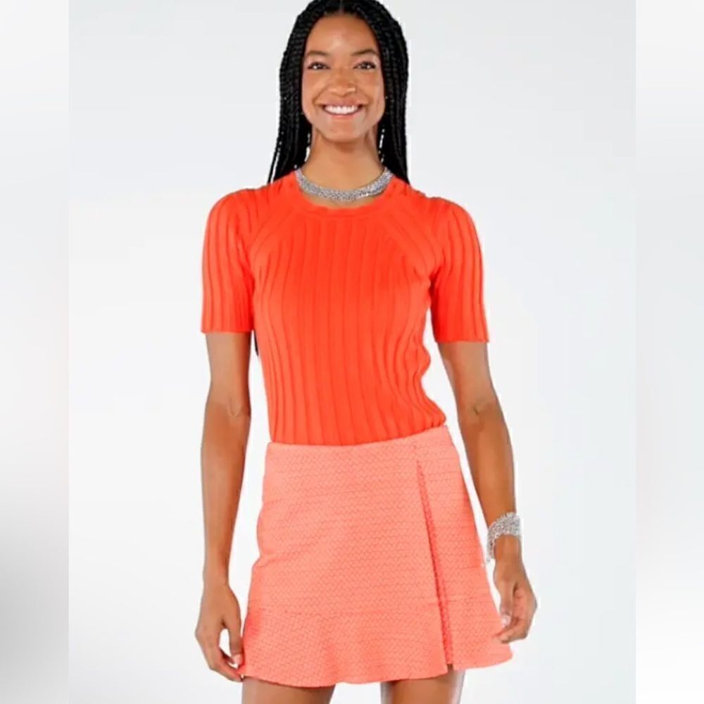 Cabi Orange Matchmaker Skort Style #6360 Tiger Lily. Size 4. NWOT.